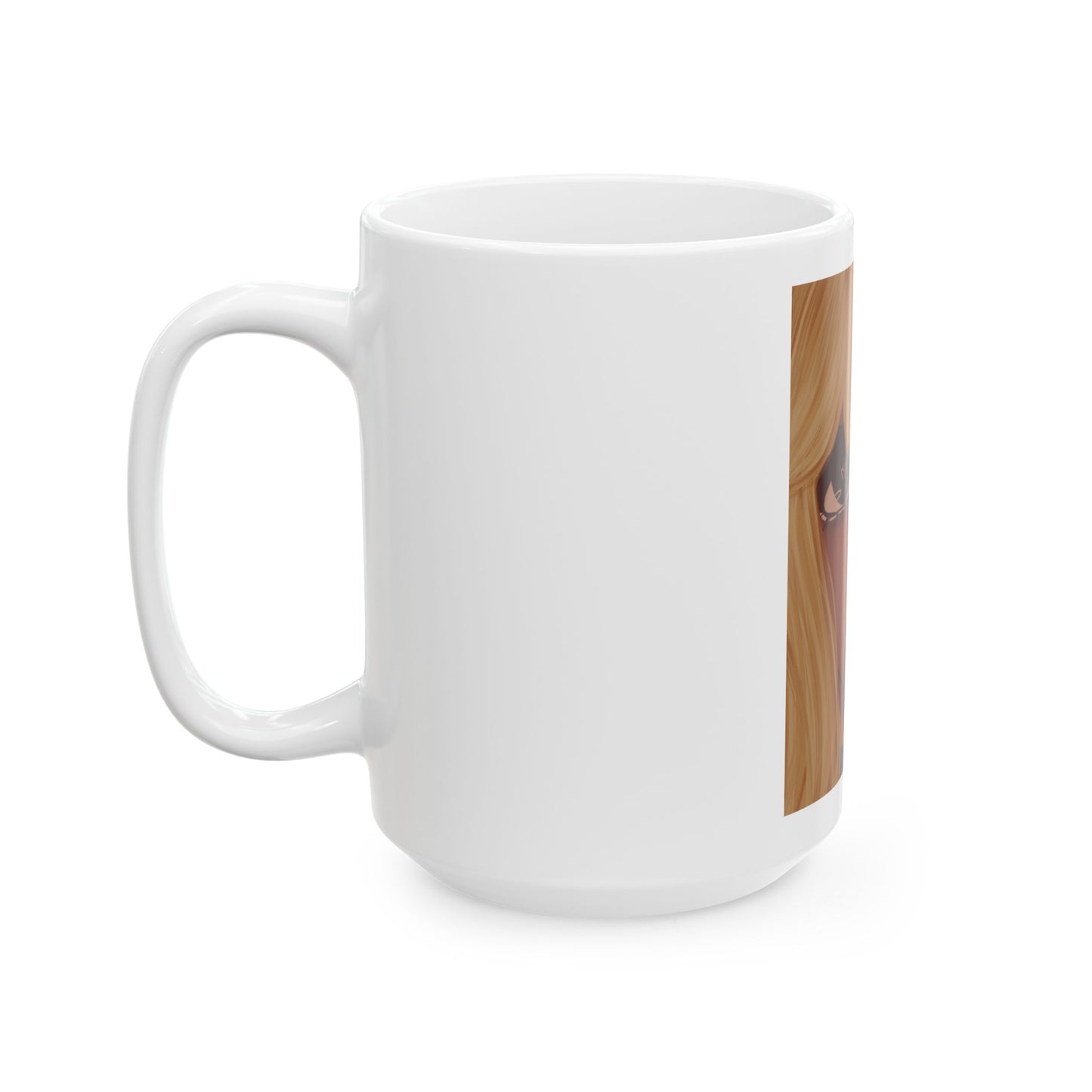 Ceramic Mug, (11oz, 15oz) - Heart Eyes