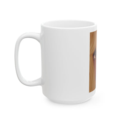 Ceramic Mug, (11oz, 15oz) - Heart Eyes