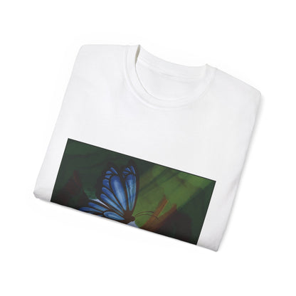 Unisex Ultra Cotton Tee (Blue Butterfly)