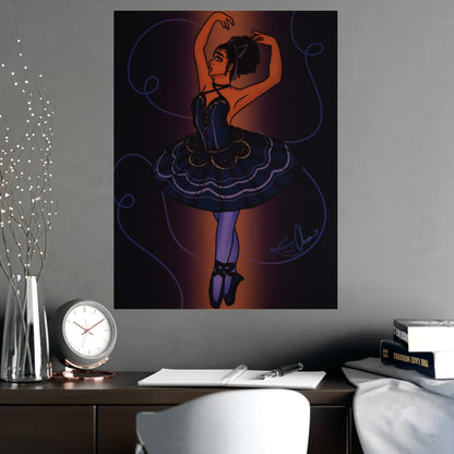 Vertical Matte Poster - Ballerina