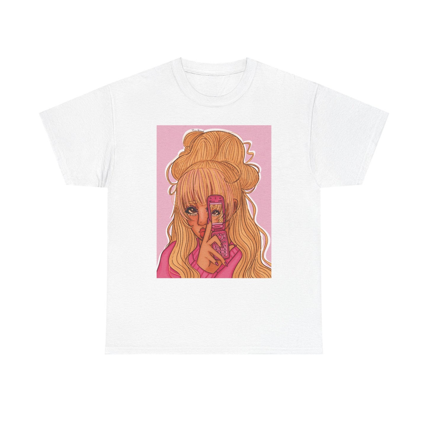 Unisex Heavy Cotton Tee (Pink 90’s Girl)