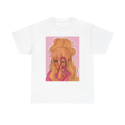 Unisex Heavy Cotton Tee (Pink 90’s Girl)