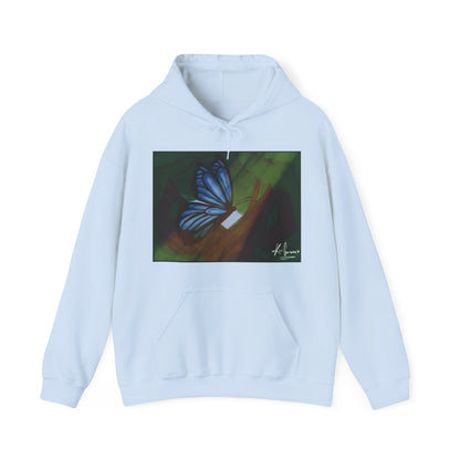 Unisex Heavy Blend™ Hooded Sweatshirt (Blue Butterfly V2)