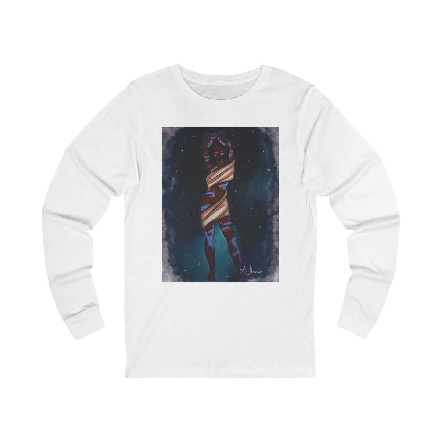 Unisex Jersey Long Sleeve Tee (Space)