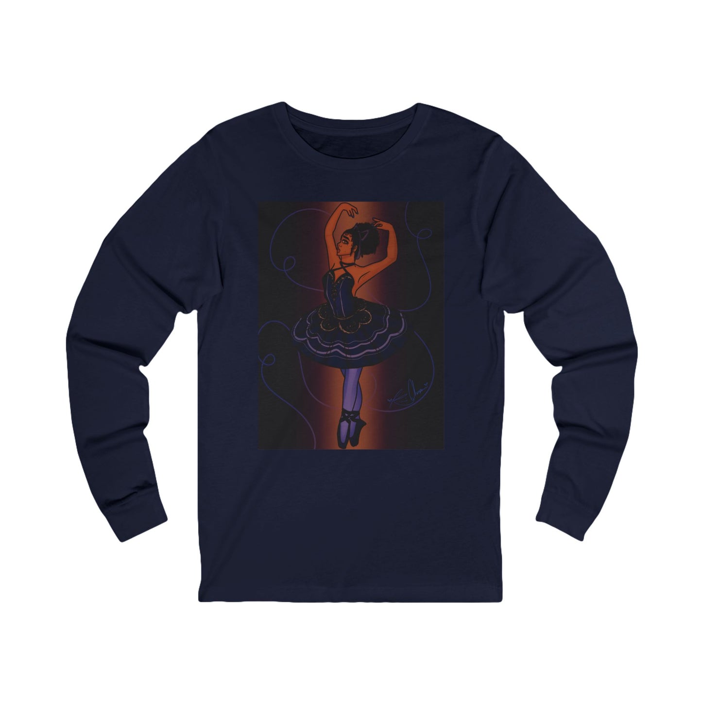 Unisex Jersey Long Sleeve Tee (Ballerina)