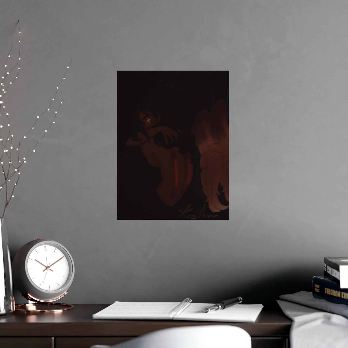 Vertical Matte Poster - Wounded Angel