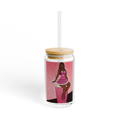 Sipper Glass, 16oz - Milkshake