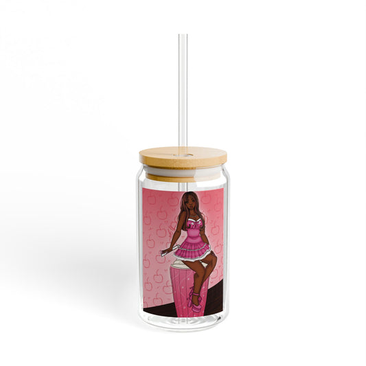 Sipper Glass, 16oz - Milkshake