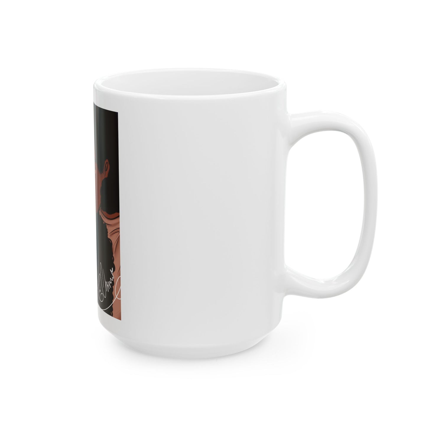 Ceramic Mug, (11oz, 15oz) - Black Love