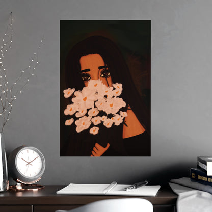 Vertical Matte Poster - Flowers