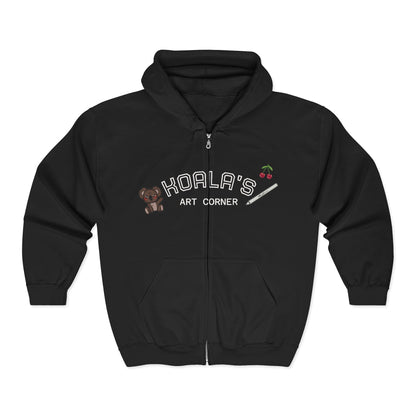 Unisex Heavy Blend™ Full Zip Hooded Sweatshirt (Milkshake)