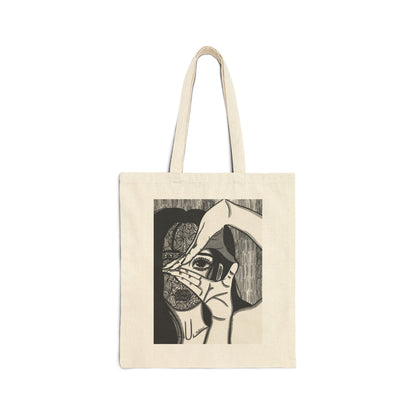 Cotton Canvas Tote Bag (Illusions)