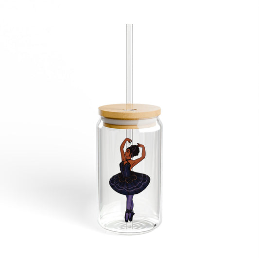 Sipper Glass, 16oz - Ballerina