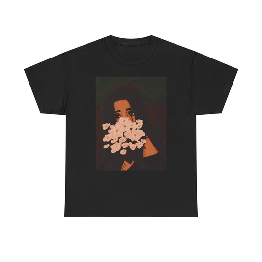 Unisex Heavy Cotton Tee (Flowers)