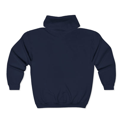 Unisex Heavy Blend™ Full Zip Hooded Sweatshirt (Blue Butterfly)