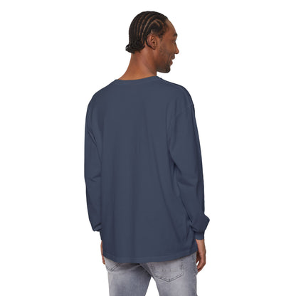 Unisex Garment-dyed Long Sleeve T-Shirt (Ballerina)