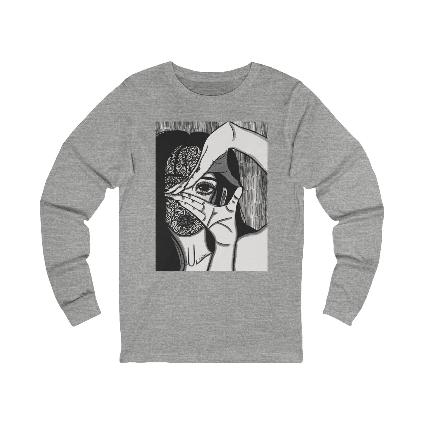 Unisex Jersey Long Sleeve Tee (Illusions)