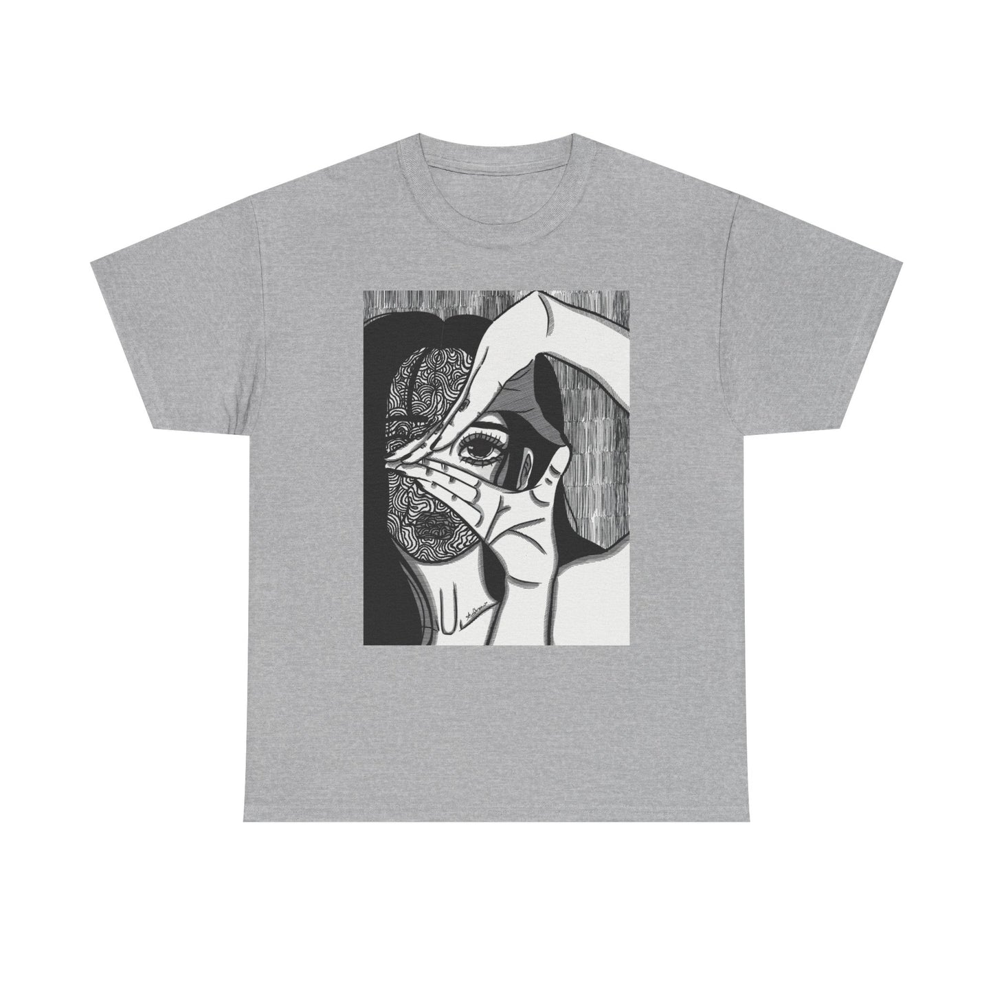 Unisex Heavy Cotton Tee (Illusions)