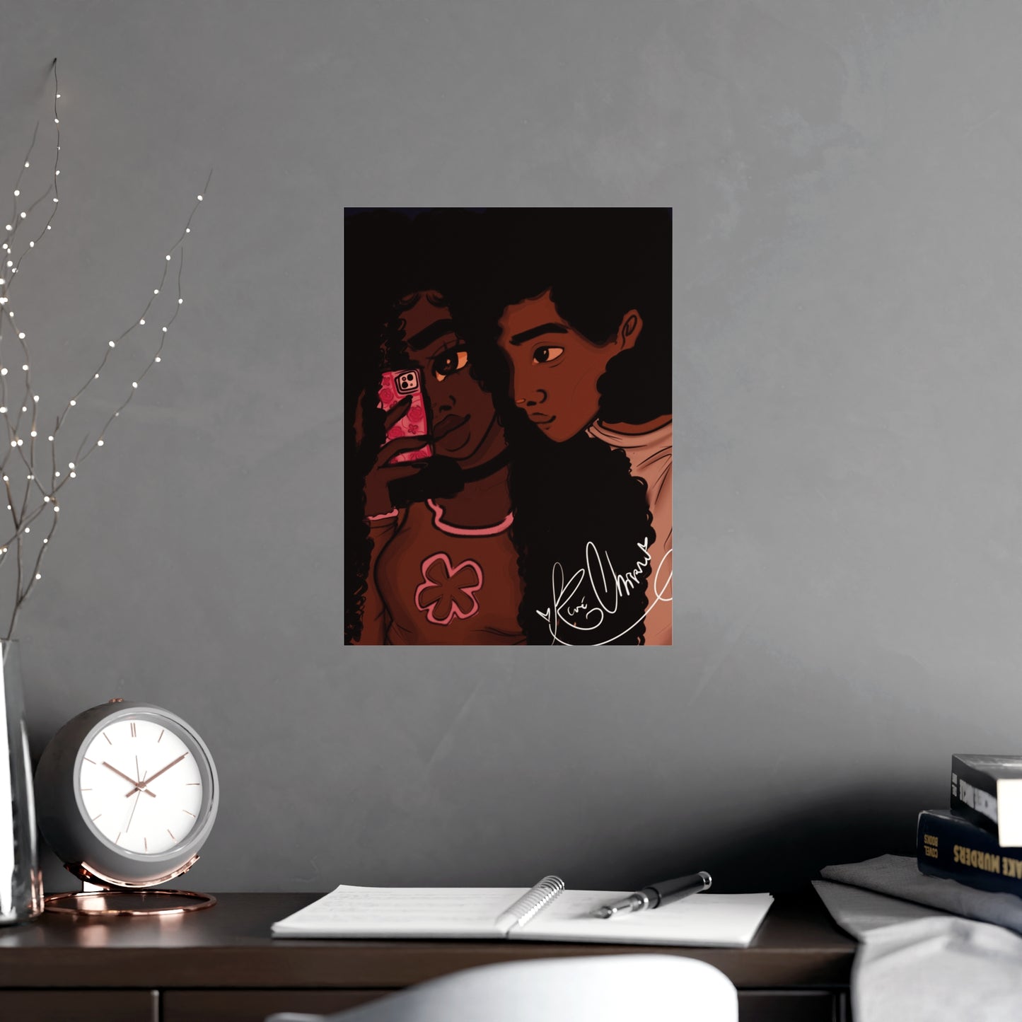 Vertical Matte Poster - Black Love
