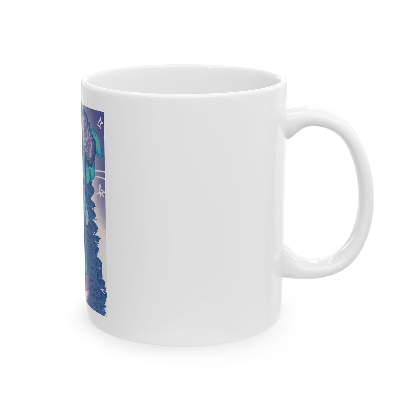 Ceramic Mug, (11oz, 15oz) - Blue Rose