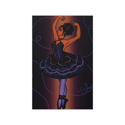 Vertical Matte Poster - Ballerina