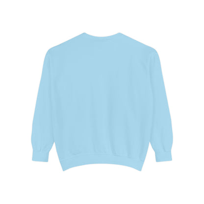 Unisex Garment-Dyed Sweatshirt (Blue Rose)