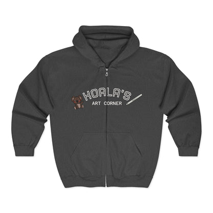 Unisex Heavy Blend™ Full Zip Hooded Sweatshirt (Rose)