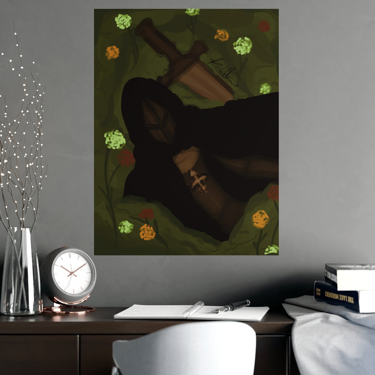 Vertical Matte Poster - Knight