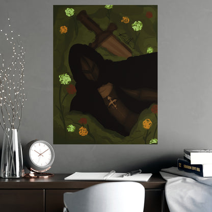 Vertical Matte Poster - Knight