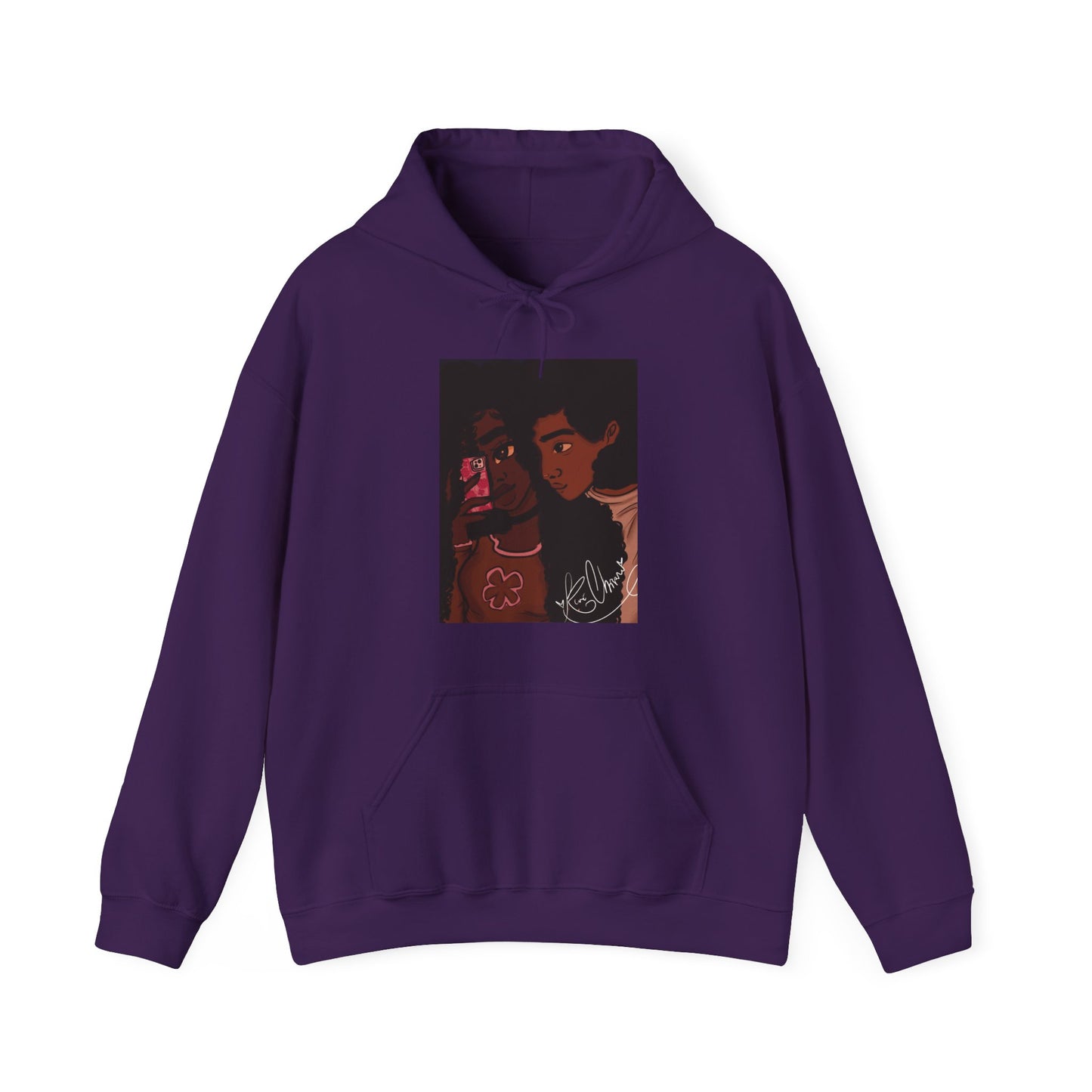 Unisex Heavy Blend™ Hooded Sweatshirt (Black Love V2)