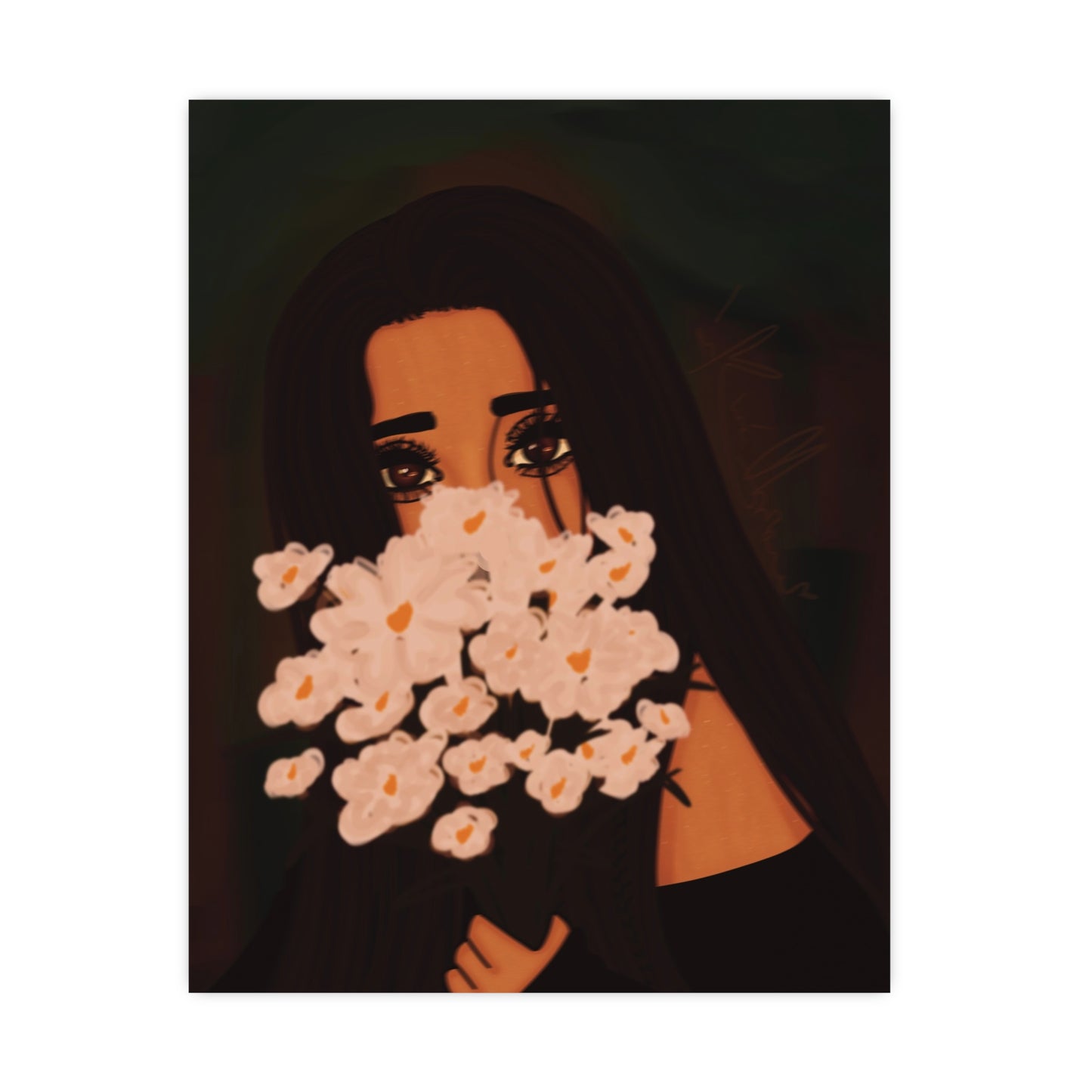 Vertical Matte Poster - Flowers