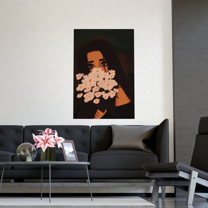 Vertical Matte Poster - Flowers