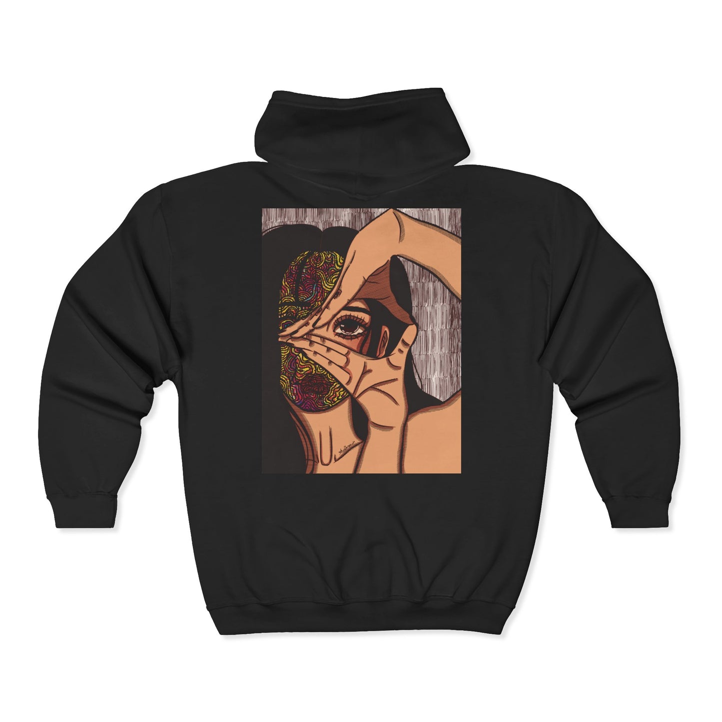Unisex Zip Up Sweatshirt - Illusions [color]