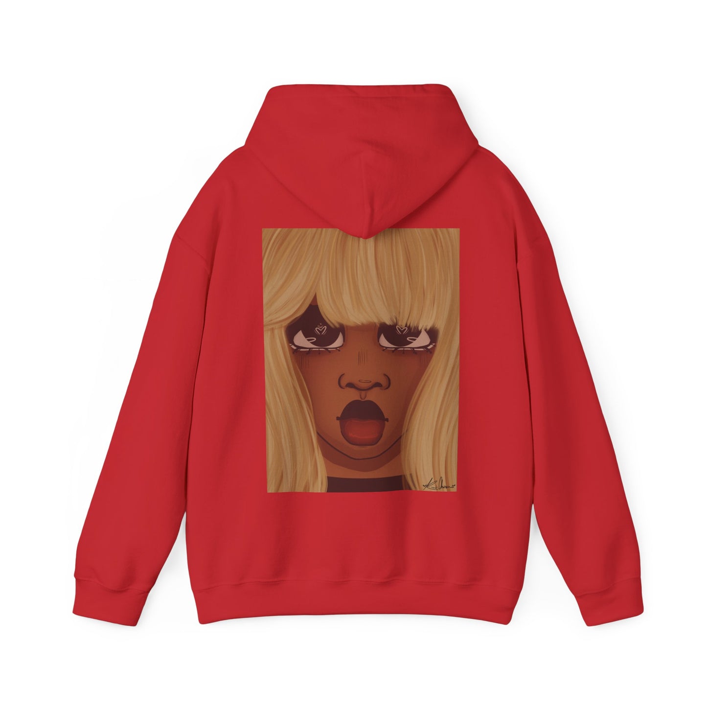 Unisex Heavy Blend™ Hooded Sweatshirt (Heart Eyes)