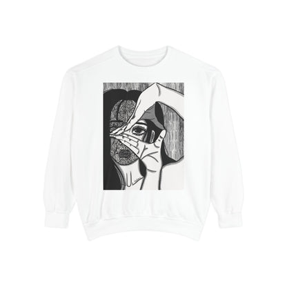 Unisex Garment-Dyed Sweatshirt (Illusions)