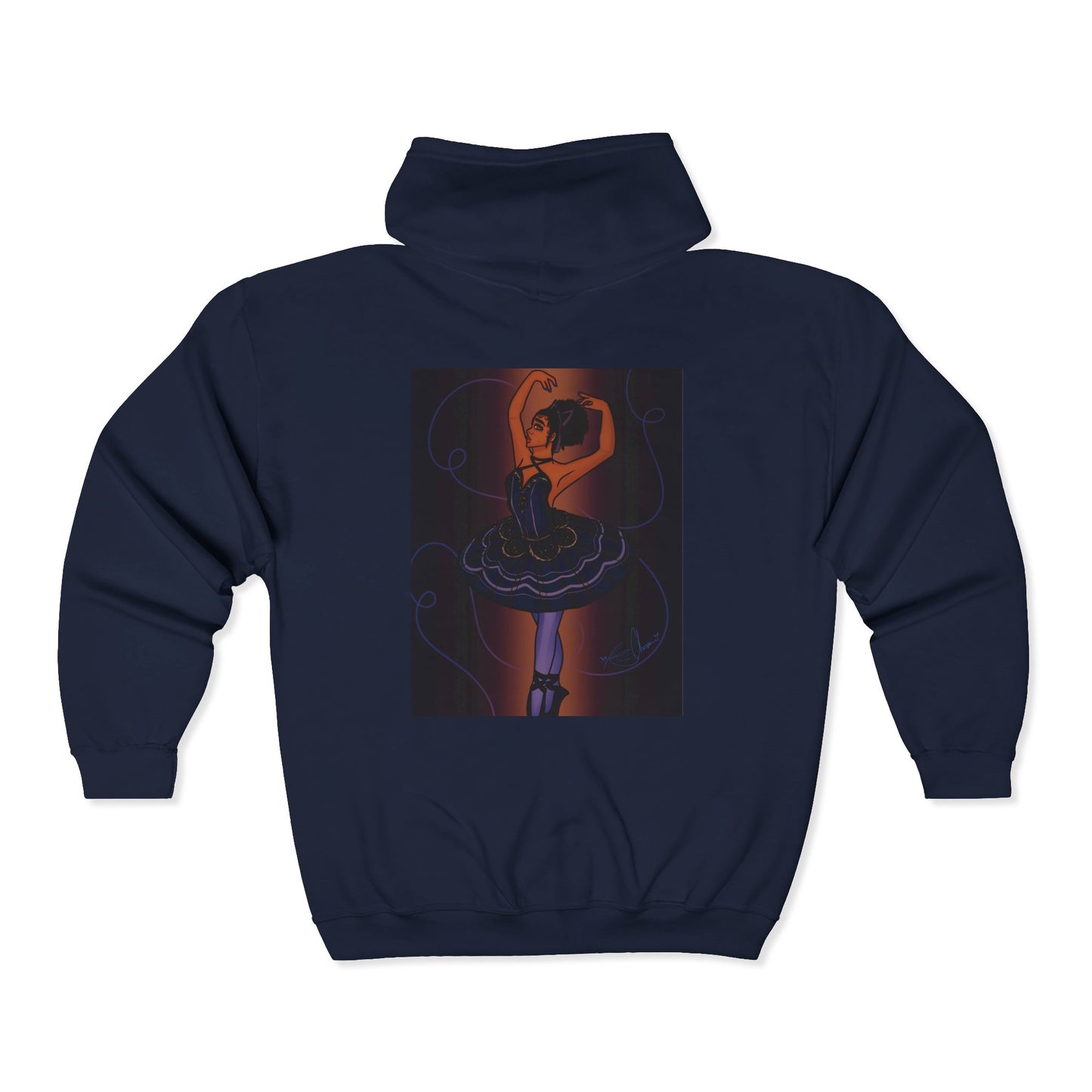 Unisex Heavy Blend™ Full Zip Hooded Sweatshirt (Ballerina)