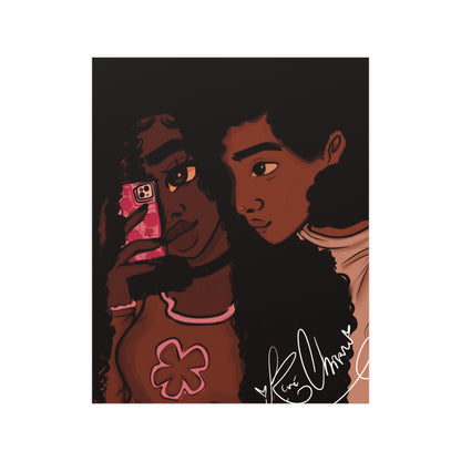Vertical Matte Poster - Black Love