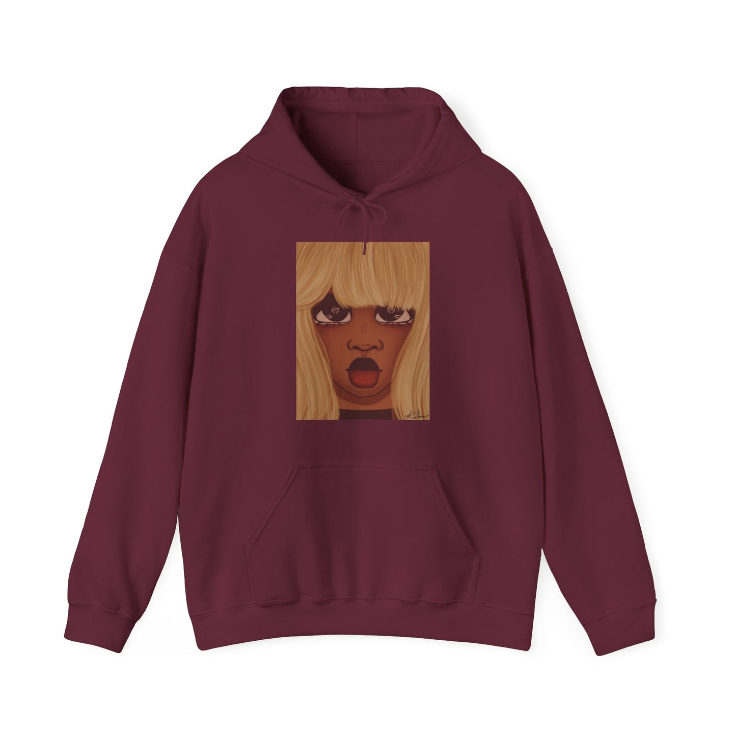 Unisex Heavy Blend™ Hooded Sweatshirt (Heart Eyes V2)