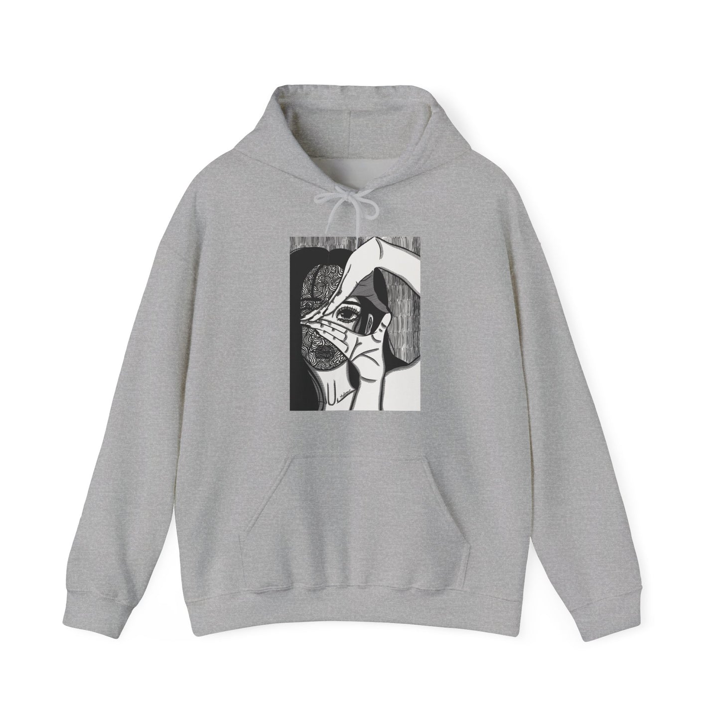 Unisex Heavy Blend™ Hooded Sweatshirt (Illusions V2)