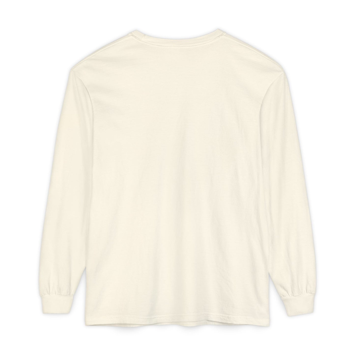 Unisex Garment-dyed Long Sleeve T-Shirt (Coffee)