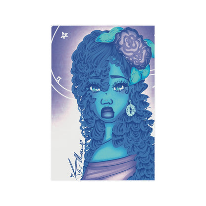 Vertical Matte Poster - Blue Rose