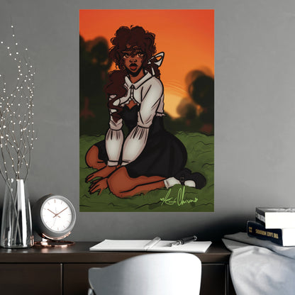 Vertical Matte Poster - Sunset
