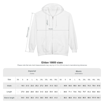 Unisex Zip Up Sweatshirt - Cowboy