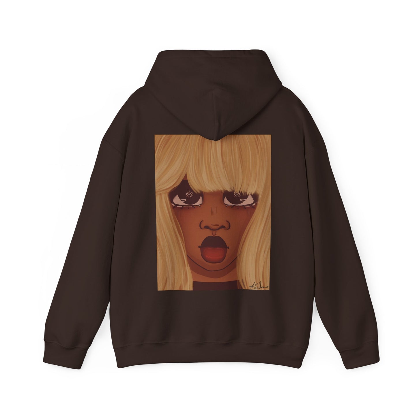 Unisex Heavy Blend™ Hooded Sweatshirt (Heart Eyes)