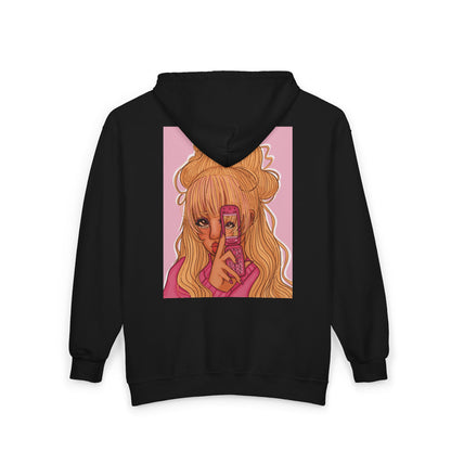 Unisex Zip Up Sweatshirt - Pink 90’s Girl