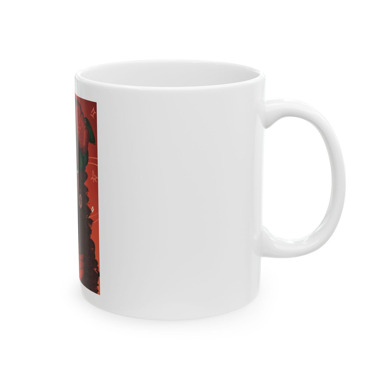 Ceramic Mug, (11oz, 15oz) - Rose