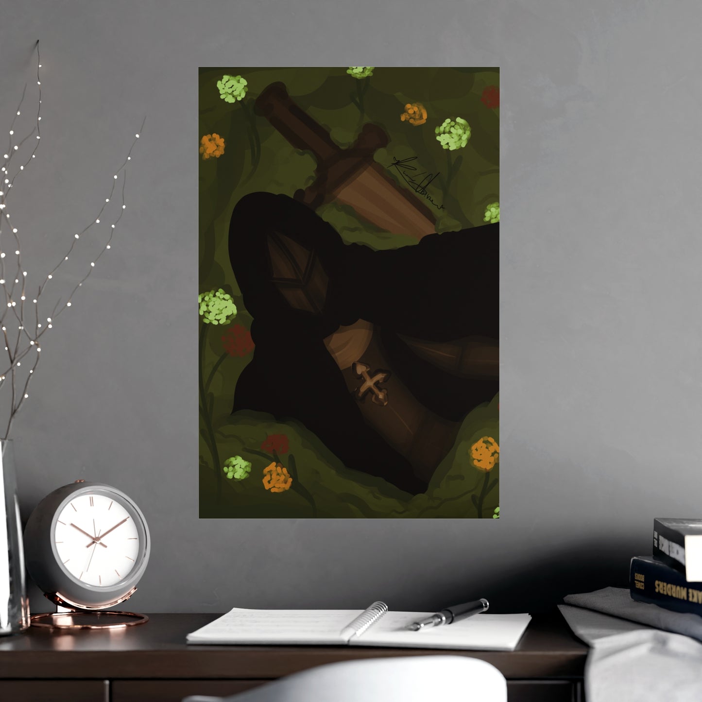 Vertical Matte Poster - Knight