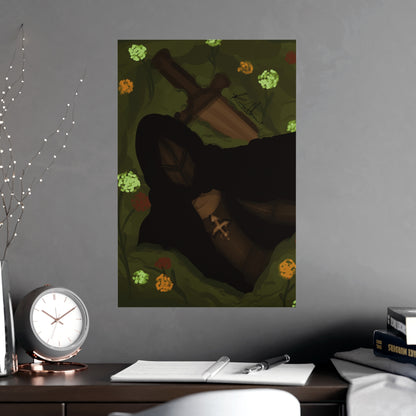 Vertical Matte Poster - Knight