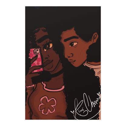 Vertical Matte Poster - Black Love