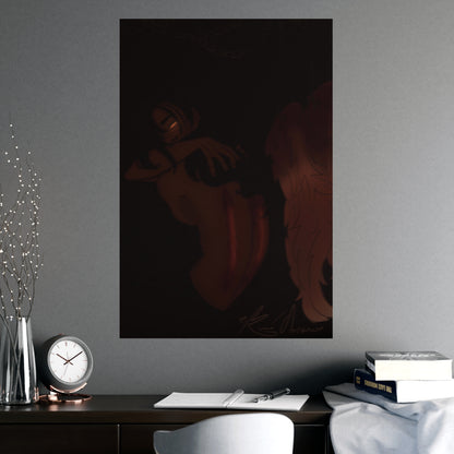 Vertical Matte Poster - Wounded Angel